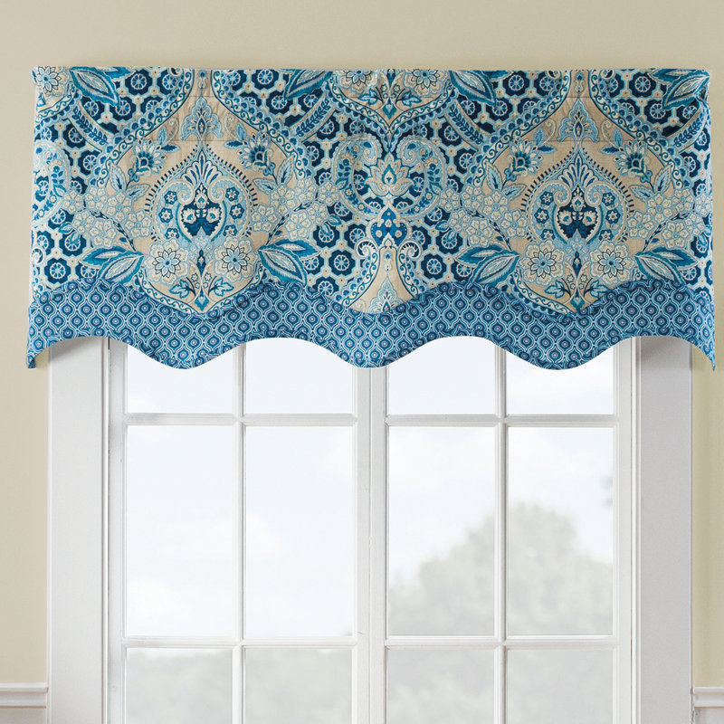Waverly Moonlit Shadows Wave Window Curtain Valance & Reviews Wayfair